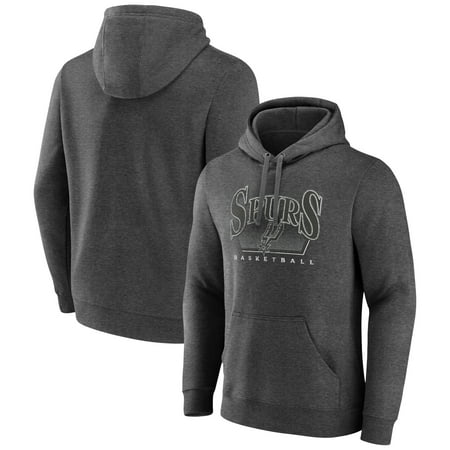 Men s Charcoal San Antonio Spurs Selection Pullover Hoodie
