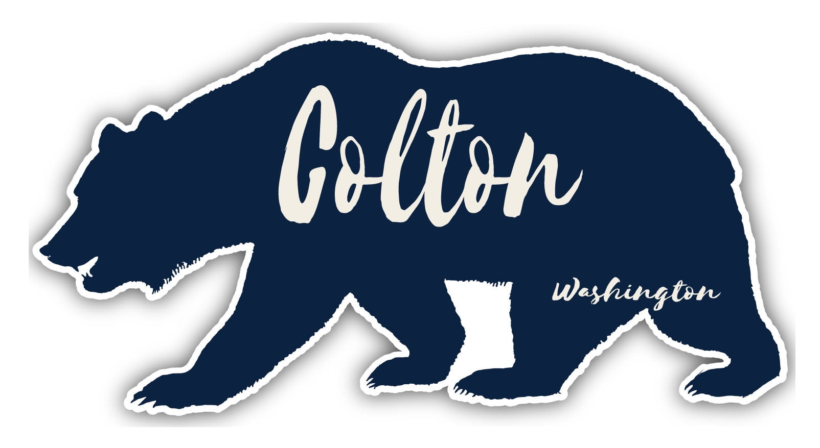 Colton New York Souvenir 4Inch Vinyl Decal Sticker Bear Design