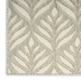 thumbnail image 5 of Nourison Aloha Tropical Palm Flatweave High-Low Indoor Outdoor Area Rug Ivory Grey 2'8" x 4', 5 of 8