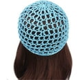 thumbnail image 6 of Women Soft Rayon Snood Hat Hair Net Crocheted Hair Net Cap Mix Colors Two Styles Adding a Touch of Style to Your Hair While Keeping It Tidy, 6 of 7