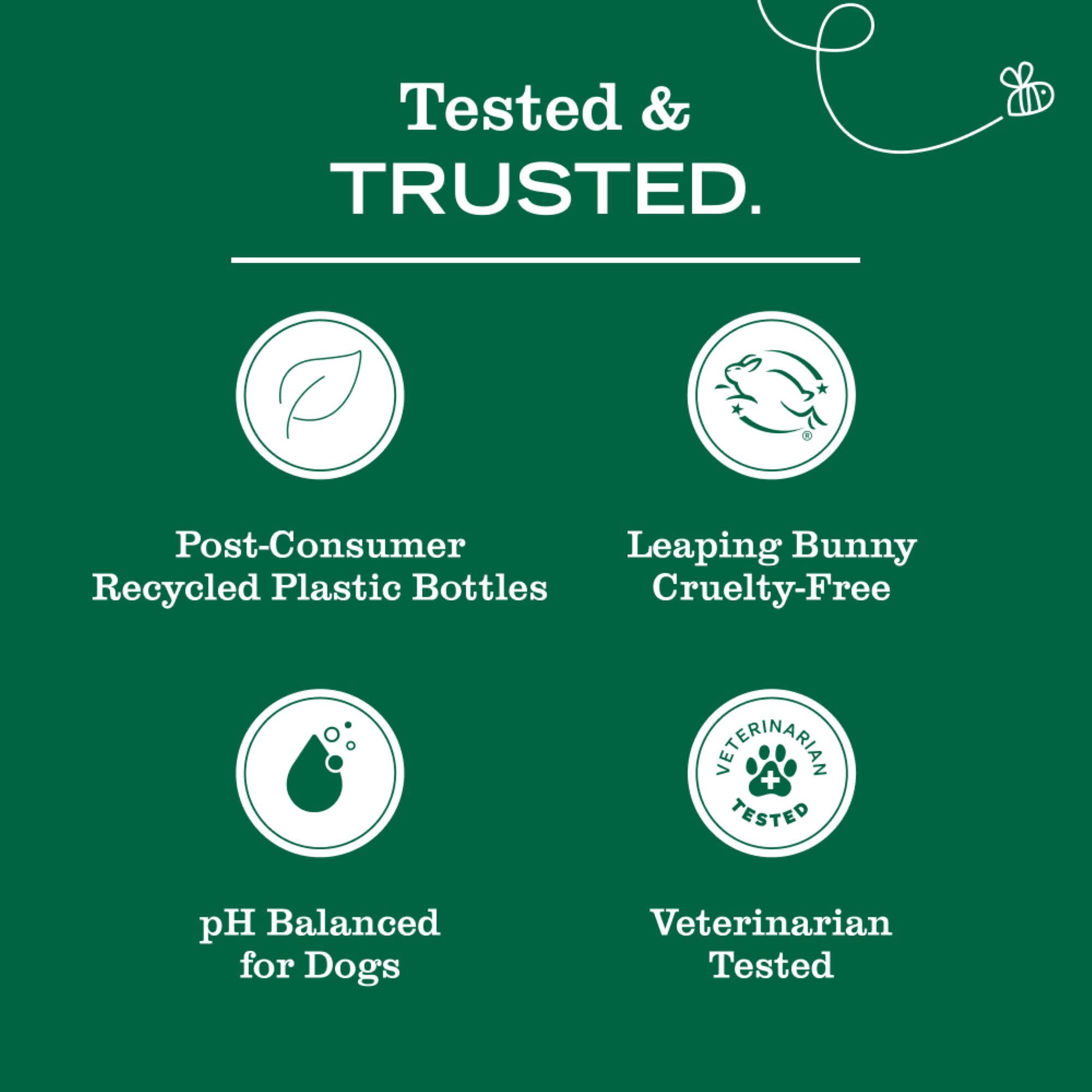 Mrs. Meyer's Clean Day 3 in 1 Dog Shampoo, White Peach Scent, 14oz
