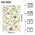 thumbnail image 2 of FORMRS 1-Subject Spiral Notebook 8" x 5" College Ruled 60 Refillable Sheet A5 Hard Cover, Purple Birds Teapots, 2 of 7