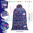 thumbnail image 2 of 2 Pcs 80 x 60 in Jumbo Birthdays Gift Bags for Giant Present Extra Large Plastic Oversized Bike Birthdays Wrapping Bag for Baby Shower Party Favors(Blue), 2 of 6
