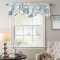 thumbnail image 6 of Summer Marine Life Tie Up Valances Curtain, Adjustable Kitchen Colorful Graffiti Corals Shell Sea Conch Starfish Valances for Windows Decor, Rod Pocket Short Curtains Set for Bedroom/Bathroom 60"x18", 6 of 9