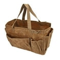 thumbnail image 1 of Bolsa de lona impermeable resistente al desgaste, gran capacidad, cómoda bolsa de lona para acampar, color caqui YUNYI BRAND  Deportes, 1 of 8