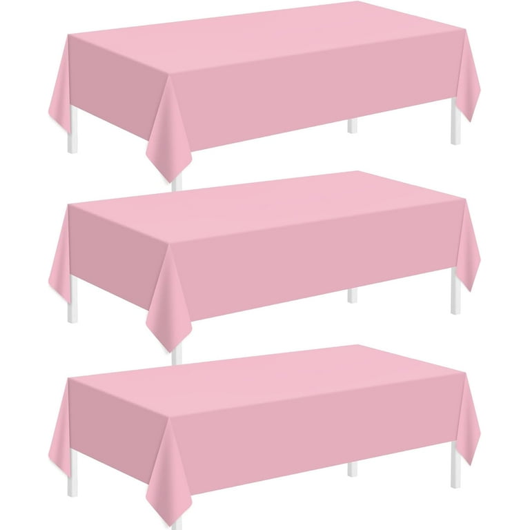 2 Pack Football Tablecloths 54"x108" - Plastic Disposable Table Covers For Tailgate & Party Decor