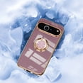 thumbnail image 4 of Dteck Case for Google Pixel 9 / 9 Pro,Shockproof Electroplated Plating TPU Ring Holder Stand Case Magnetic Slim Cover for Google Pixel 9 / 9 Pro,Lightpurple, 4 of 5
