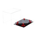 thumbnail image 5 of Mini Football Helmet Display Case (not full size) - Better Display Cases - Clear Acrylic Plexiglass with Red Risers (A003-RR), 5 of 5