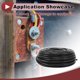 thumbnail image 3 of Cables eléctricos únicos para automóviles, cable de alimentación de 100 pies, negro TC, 1 pieza, 16AWG, 8 conductores, completamente aislado y con chaqueta de tacto suave, universal, 3 of 7
