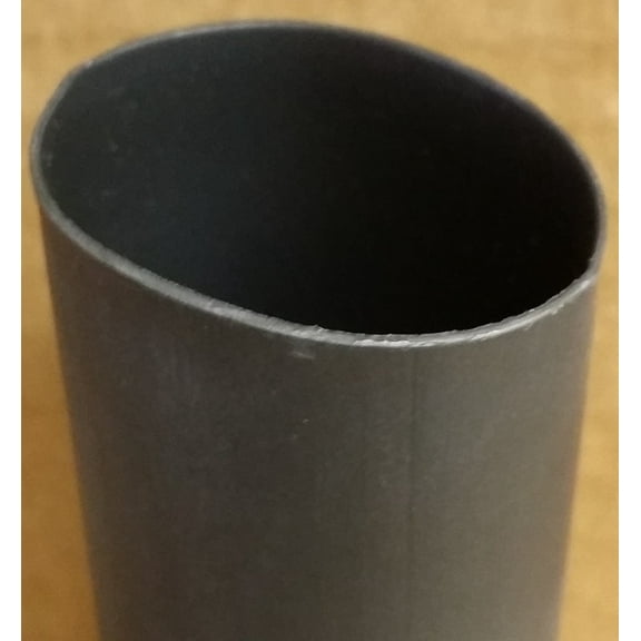 1" 4:1 Polyolefin Dual Wall Heat Shrink - 4 Feet/ piece (Black)