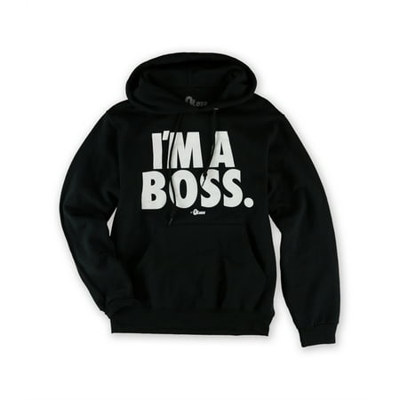 0 To Lose Mens I'm A Boss Hoodie Sweatshirt, Black, Small