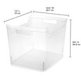 thumbnail image 3 of Sterilite Wide Shelf Home Office Storage Organizing Plastic Bin, 12 Pack, 3 of 7
