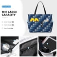thumbnail image 3 of Xecao Pixel Grid for versatile beach bag for women includes zipper pockets and waterproof material, ideal for vacations and adventures., 3 of 7