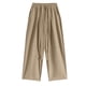 thumbnail image 5 of Pantalones largos de poliéster para hombre, moda informal, color liso, rectos, con bolsillos y cordón ajustable., 5 of 8