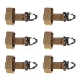thumbnail image 2 of Gancho de cinturón Perspago de mochileros al aire libre Portátil Portátil Trekking Colgante Cintura Cintura Cinta Hebilla Hebilla Khaki Pack de 6 Methold  OD011017-03, 2 of 7