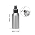 thumbnail image 2 of Uxcell 3oz/100ml Spray Bottle with Black Mist Sprayer Aluminium  Silver Tone 3 Pack, 2 of 5