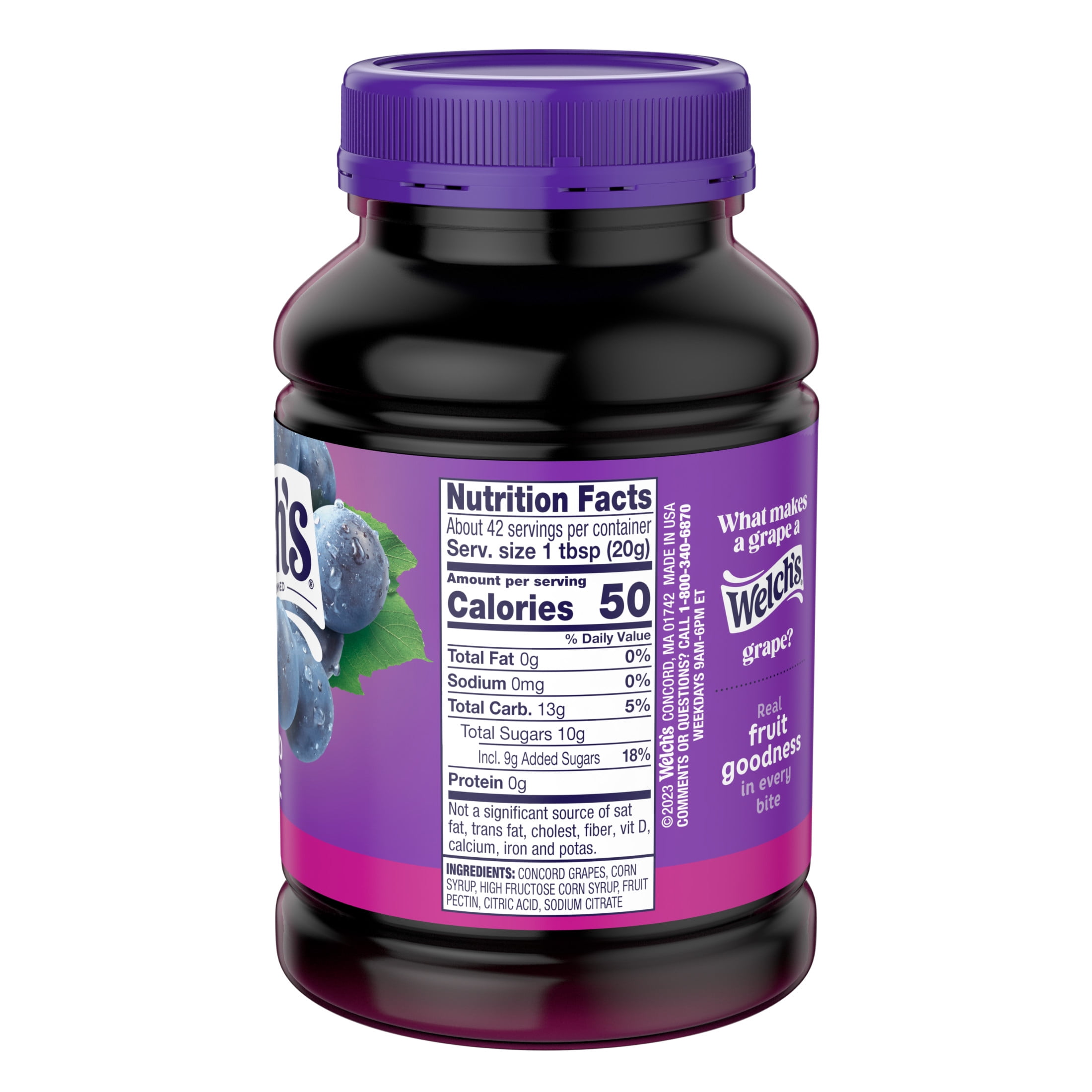 (12 pack) Welch's Concord Grape Jelly, 30 oz Jar