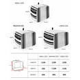 thumbnail image 3 of Black Striped Toaster Cover 2 Slice, Modern White Striped Abstract Art Aesthetics Dustproof Bread Machine Oven Cover with Storage Pockets, Fits Most Kitchen Toasters Protector, 3 of 5