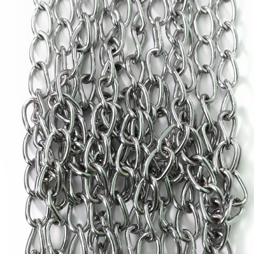 Sport Iron Chain Basketball Net Outdoor 12 Standard Heavy Duty Basketball Goal Replacement Net,Silver