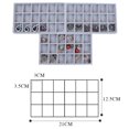 thumbnail image 3 of Boîte de Rangement pour Enfants Boîte de Collection Rock Boîte de Rangement pour Bijoux avec 54 Compartiments Capacité Couvercle Transparent Étanche à l'Humidité Trois Couches, 3 of 8