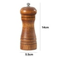 thumbnail image 2 of Wood Salt and Pepper Grinder Mill - Manual Wooden Salt Grinder Pepper Mill Shakers Refillable with Adjustable Coarseness Ceramic Rotor,style1，G186933, 2 of 7