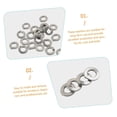 thumbnail image 3 of 350pcs Spring Washer Set Washers for General Repair Lock Washer Gasket Assortment Kit Washers Kit Washers for Screws 1/4 Washer Steel Washers Screw Fasteners Stainless Steel Silver, 3 of 9