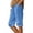 123Blue548, variant on CAIVO Women Shorts Linen Knee Length Shorts Casual Loose Lightweight Summer Beach Shorts With Pockets Fashionable Outdoor Work Solid Color Bottoms