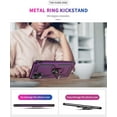 thumbnail image 5 of Samsung A71 5G Case,Galaxy A71 5G Case,  Grade Heavy Duty Protection Phone Case Cover with HD Screen Protector  Ring Kickstand for Samsung Galaxy A71 5G (Purple), 5 of 14