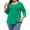 Mint Green1, variant on fatyb Plus Size Womens Tops 3/4 Sleeve V Neck Loose Tshirts Casual Loose Plain Tee Blouses for Women