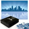 thumbnail image 2 of Ambesonne Minnesota Jigsaw Puzzle Durable Cardboard, Minneapolis Silhouette, 1000 pcs, Night Blue Blue Grey, 2 of 5