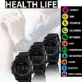 thumbnail image 5 of XIJUREN Smart Watch Indoor/Outdoor Clearance Large Mens All Black Fashion Style Smart Watch Functions Activity 50ATM Clearance, 5 of 7