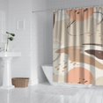thumbnail image 3 of Extra Long Boho Shower Curtain 72x84 Inches - Vintage Floral & Tropical Leaves Pattern, Waterproof Bohemian Bathroom Decor with 12 Hooks, Tribal Rustic Style, 3 of 5