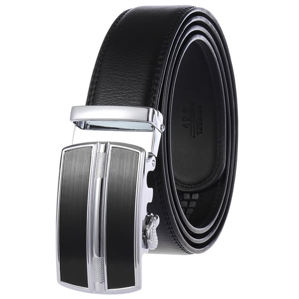 Guardurnaity Cinturones de hombre Hebilla automática Cuero Banda de cintura ajustable Festival Boda Pantalones vaqueros Pantalones Cintura Correa para hombre Cinturones tipo 3 Guardurnaity AP012270-03