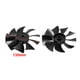 thumbnail image 2 of Ventilador de reemplazo para compresor de aire de 1100W/1500W, diámetro de 135 mm, 9 aspas, color negro, 2 piezas, 2 of 3