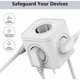 thumbnail image 3 of Regleta de alimentación de pared cúbica 5 en 1 con protección contra sobrecargas y protector contra sobretensiones, regleta eléctrica portátil para viajes de oficina, 3 of 3