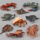 thumbnail image 2 of Figuras de acción de animales para niños, vida marítima océano de simulación de animales, modelo de adornos, pulpo, Tortuga, ermitaño, juguetes educativos de aprendizaje, 2 of 4