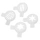 thumbnail image 5 of Juego de 4 boquillas para máquina de helado, reutilizables, para restaurantes y postres., 5 of 7