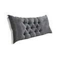 thumbnail image 6 of Clearance! Headboard Pillow Upholstered Wall Mounted Headboard Dorm Bed Large Bolster Headboard Positioning Support Reading Pillow Cushion 20"x47" B, 6 of 6