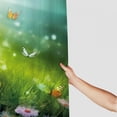 thumbnail image 3 of Shiartex Flowers Butterfly Printed Shower Curtain 100% Polyester Fiber Bathroom Decoration with Hooks Chic Modern Style Pack of 1 60x72, 3 of 7