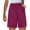 *Hot Pink, variant on ClodeEU Women's High Waisted Pleated Bermuda Shorts, Button Fly Dressy Shorts with Pockets,Business Casual Tailored Shorts Black,Women's Plus L