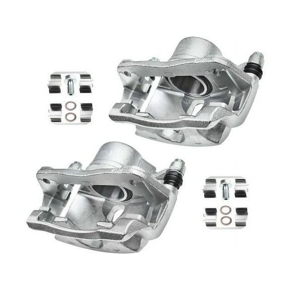 Front Brake Caliper Set 2 - Compatible with 2013 - 2020 Honda Civic 2014 2015 2016 2017 2018 2019