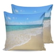 thumbnail image 7 of Outdoor Throw Pillow Cover Nautical Ocean Beach Sea Wave Coastal Landscape Waterproof Cushion Covers 2 Pack Hawaii Style Pillow Cases Home Decoration for Patio Garden Couch Sofa, 7 of 7