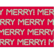 Pack of 1, Sweet Merry Wrapping Paper 24" x 833', Full Ream Roll for Celebration, Party, Holiday, Birthday and Events, Made in USA