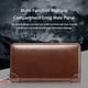 thumbnail image 4 of Guardurnaity Cartera para hombre, monedero Vintage grande con cremallera doble, bolso multifunción de gran capacidad para bolsas de paquete de Carteras Marrón, 4 of 6