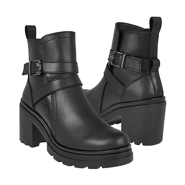BOTINES DAMA STYLO 6810 SIMIPIEL NEGRO