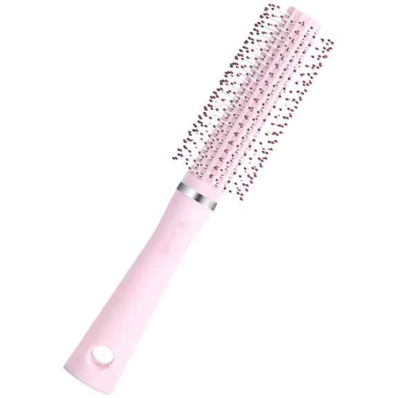 UPOUART Pink Round Blow Dry Brush for Home Use with Gentle Scalp Friendly Teeth for Voluminous Styling