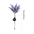 thumbnail image 3 of Solar Powered Garden Flower Stake Lights, IP65 Waterproof LED Floral Lamp, Auto On Outdoor Landscape Lighting For Yard Pathway Patio Backyard Evening Holiday Decoration, 3 of 6
