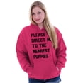 thumbnail image 5 of Please Direct Me Nearest Puppies Hoodie Sweatshirt Women Brisco Brands S, 5 of 6