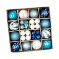 thumbnail image 2 of 44 Uds bolas de Navidad adornos, decoración colgante para árbol de Navidad, bolas decorativas de Navidad, decoración de árbol de Navidad para fiesta d Azul, 2 of 8