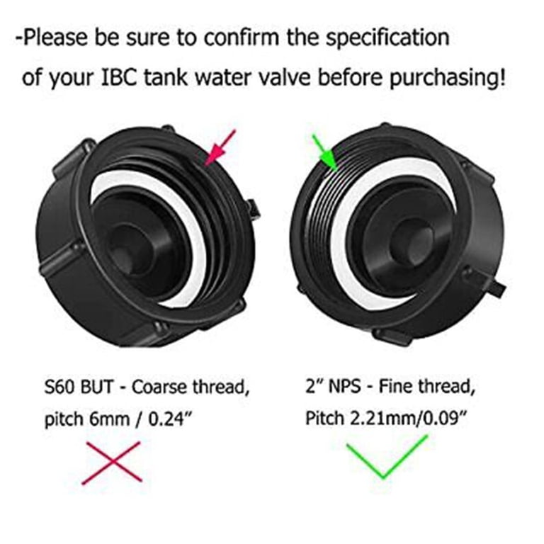 Food Grade Drain Adapter For 275/330 Gallon IBC Totes – 2